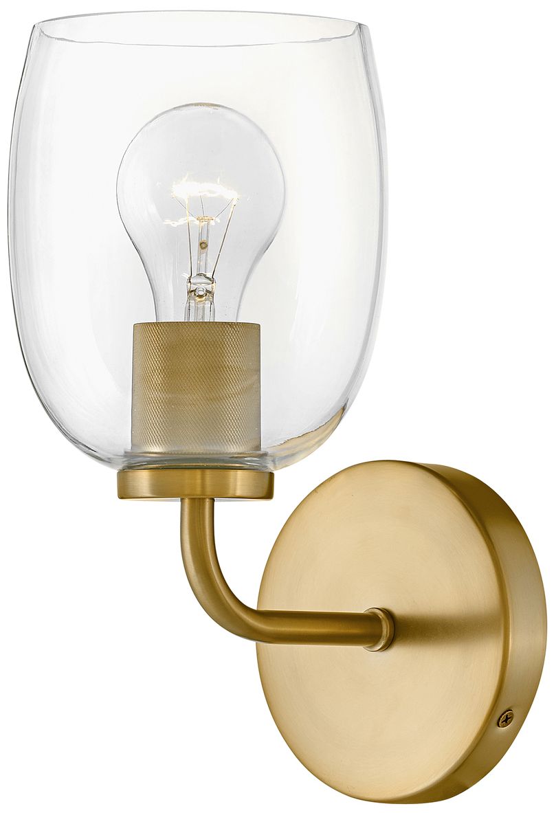 Lark-Percy Bath-Single Light Vanity-Lacquered Brass