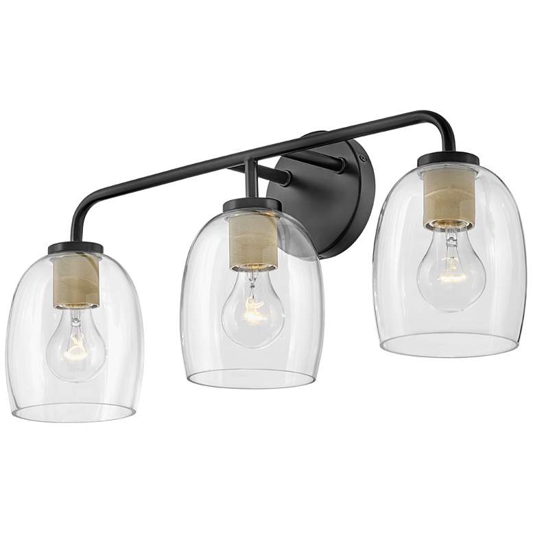 Image 7 Lark-Percy Bath-Three Light Vanity-Black-Lacquered Brass more views