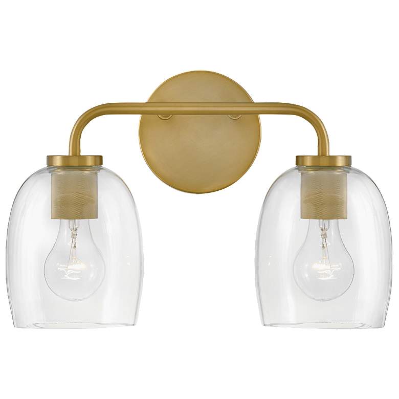 Image 1 Lark-Percy Bath-Two Light Vanity-Lacquered Brass