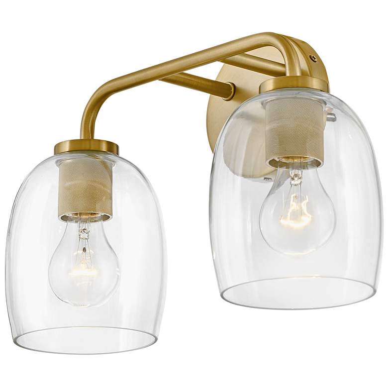 Image 2 Lark-Percy Bath-Two Light Vanity-Lacquered Brass more views