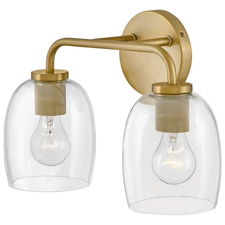 Image 3 Lark-Percy Bath-Two Light Vanity-Lacquered Brass more views
