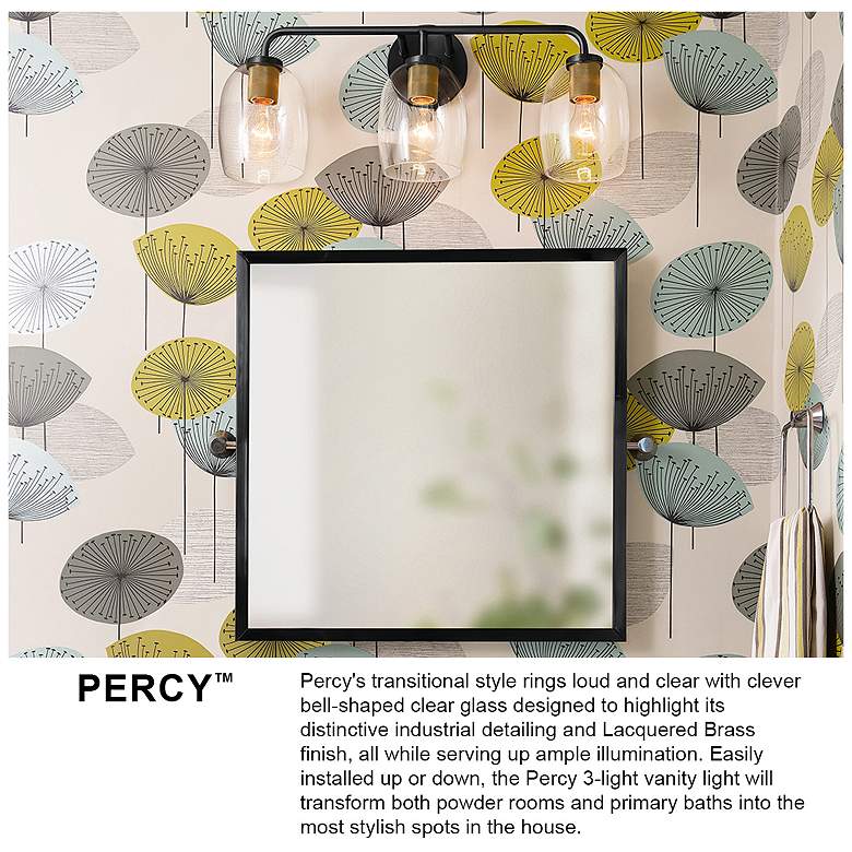 Image 5 Lark-Percy Bath-Two Light Vanity-Lacquered Brass more views