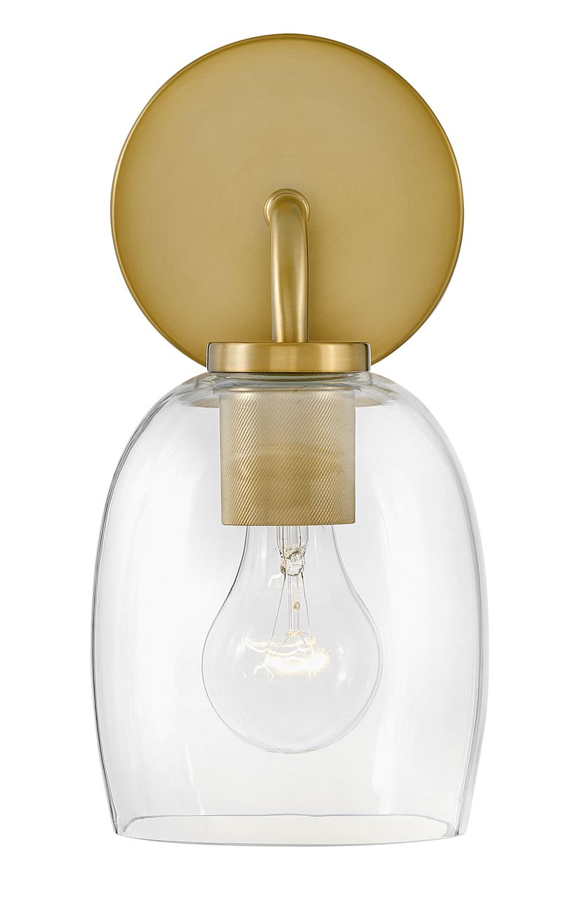 Image 2 Lark Percy Medium Single Light Vanity 11" Lacquered Brass more views