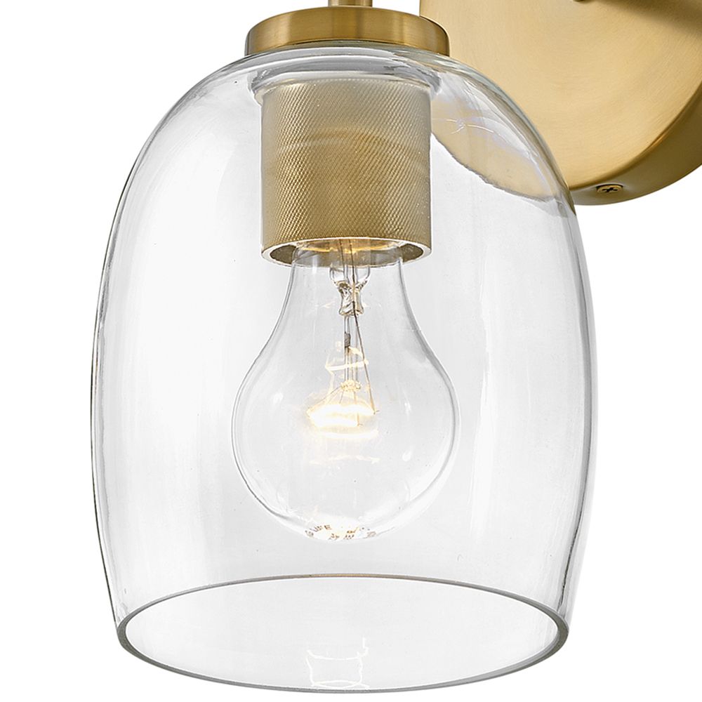 Image 5 Lark Percy Medium Single Light Vanity 11" Lacquered Brass more views