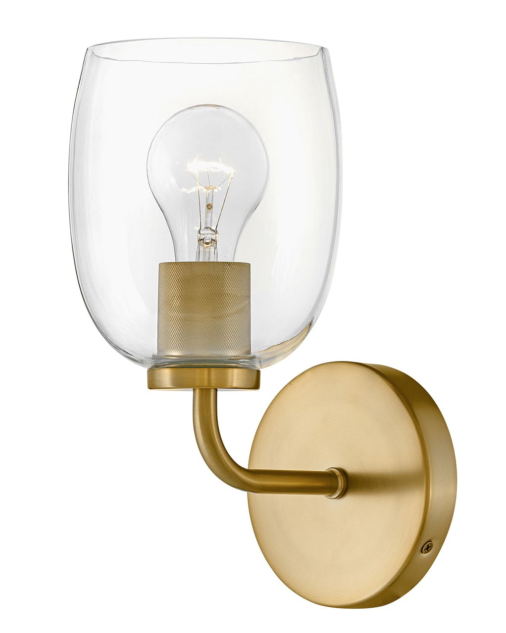 Lark Percy Medium Single Light Vanity 11" Lacquered Brass