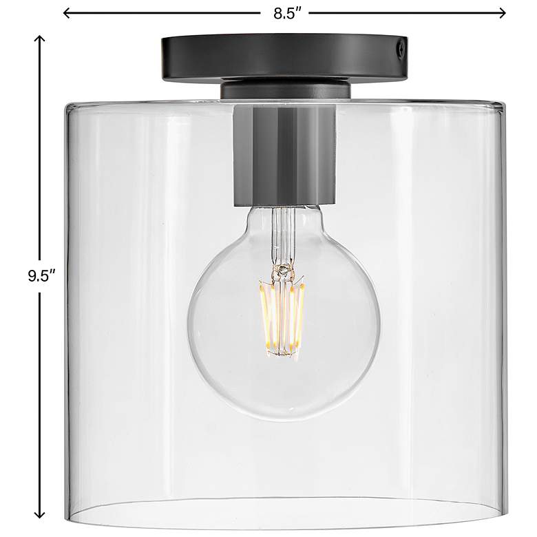 Image 7 Lark Pippa Foyer Extra Small Flush Mount Black more views