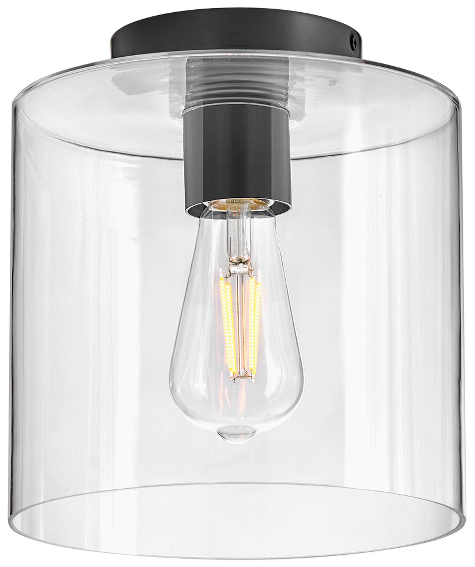 Image 3 Lark Pippa Interior Extra Small Flush Mount 8.5" Clear Black more views