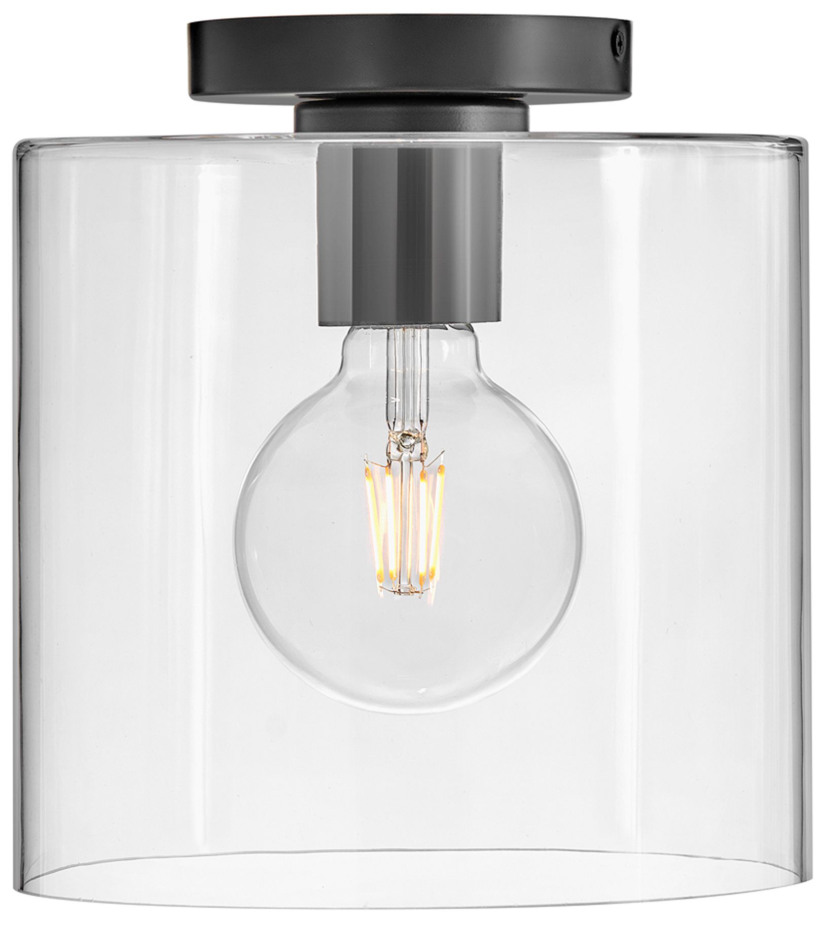 Image 4 Lark Pippa Interior Extra Small Flush Mount 8.5" Clear Black more views