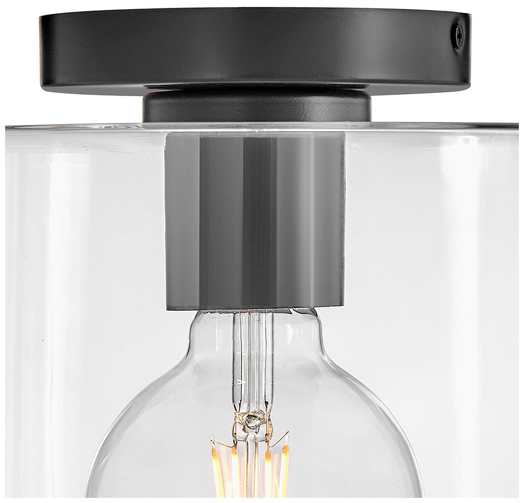 Image 6 Lark Pippa Interior Extra Small Flush Mount 8.5" Clear Black more views