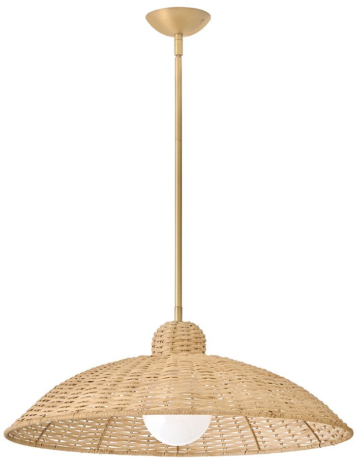 Image 2 Lark Pismo Large Pendant 24" Lacquered Brass more views