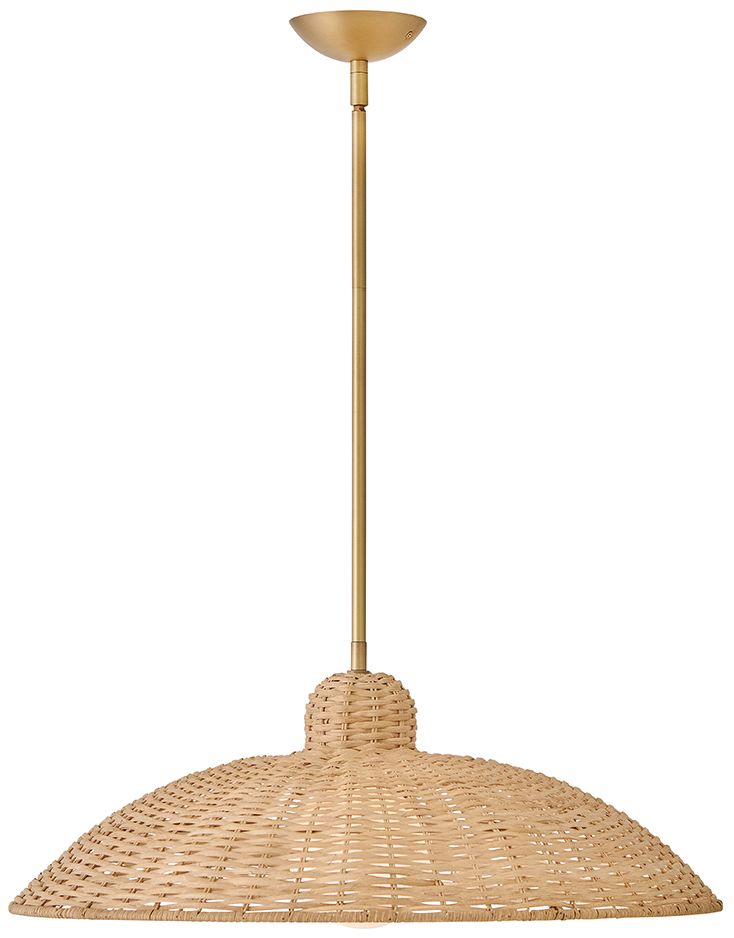 Image 7 Lark Pismo Large Pendant 24" Lacquered Brass more views