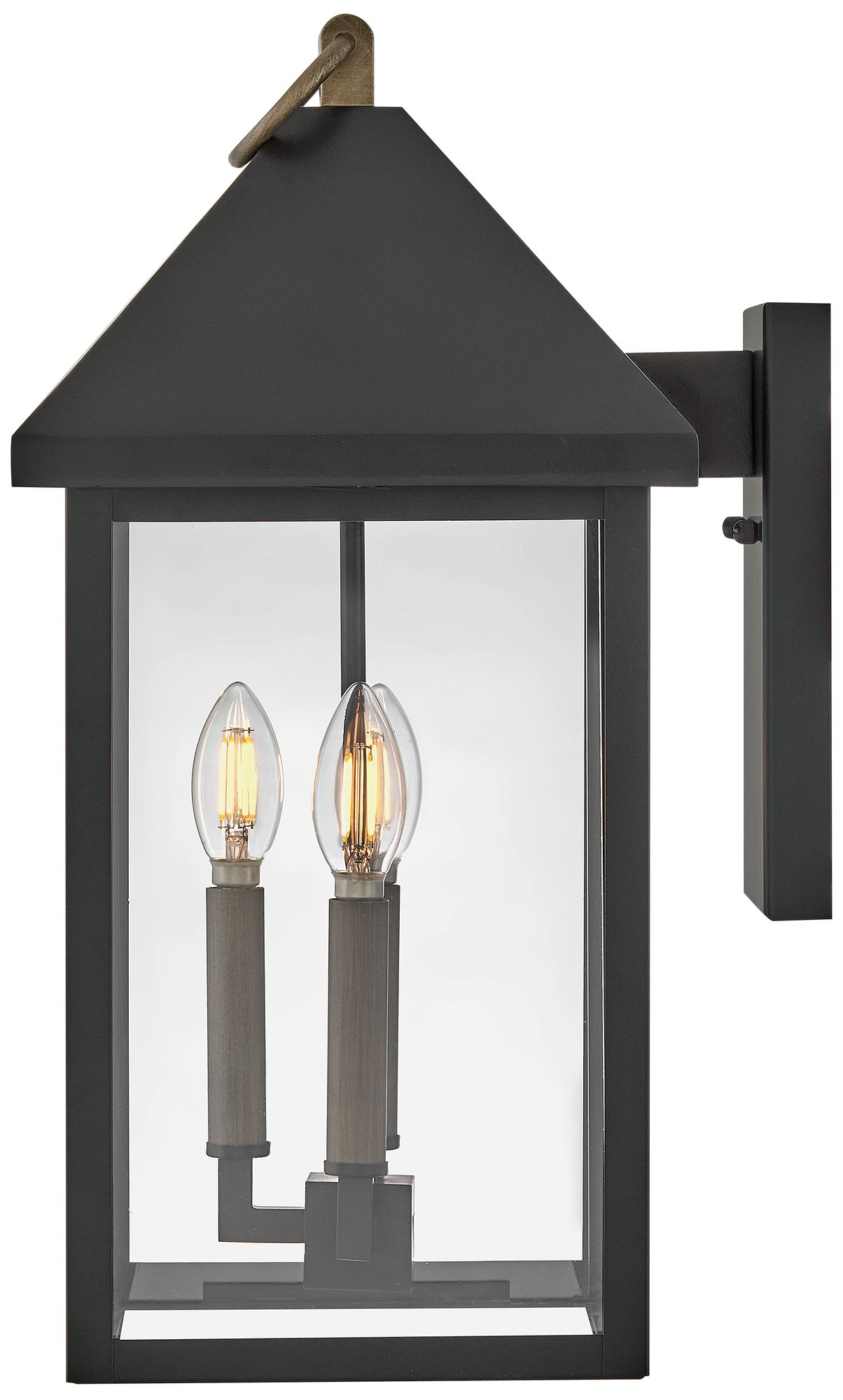 Image 5 Lark Rhett Outdoor Medium Wall Mount 19.5" Black more views