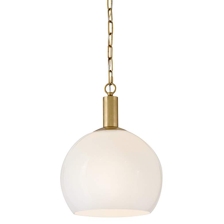 Image 2 Lark Rivi Interior Medium Pendant 13" Lacquered Brass more views
