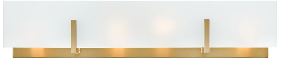 Lark Roman Medium Four Light Vanity 25"  Lacquered Brass