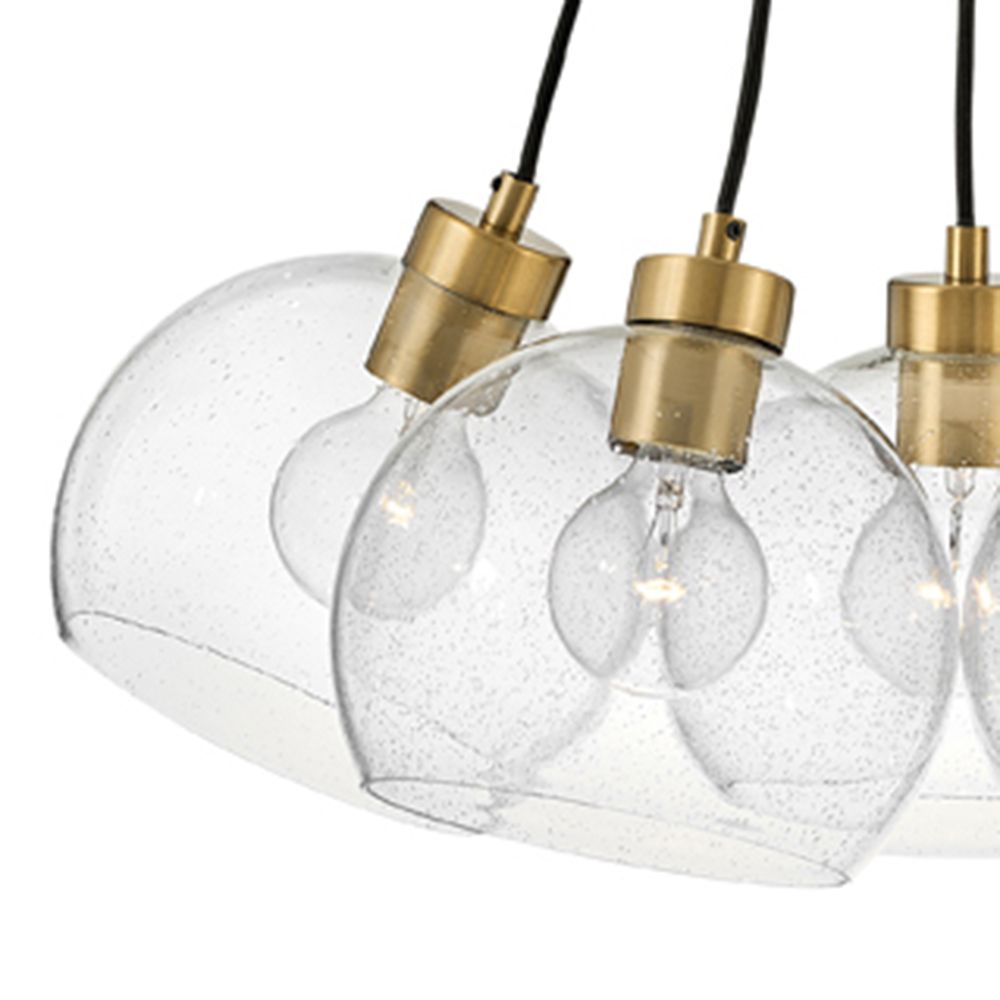 Image 7 Lark Rumi Small Single Tier Chandelier 32.25" Lacquered Brass more views