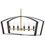 5_Lark Sammi Interior Large Six Light Linear Chandelier 40" Black more views