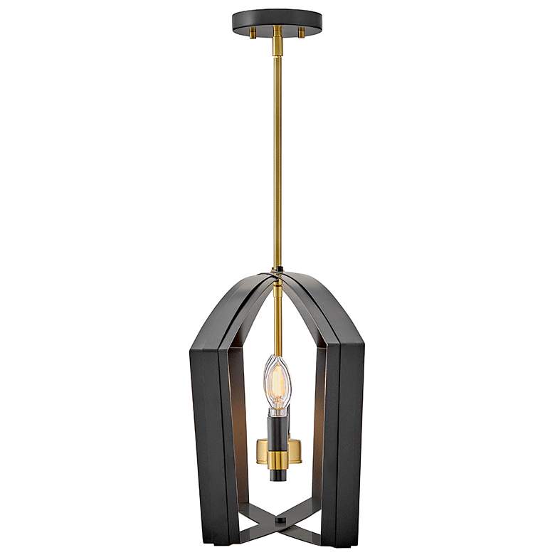 Image 7 Lark Sammi Interior Large Six Light Linear Chandelier 40" Black more views