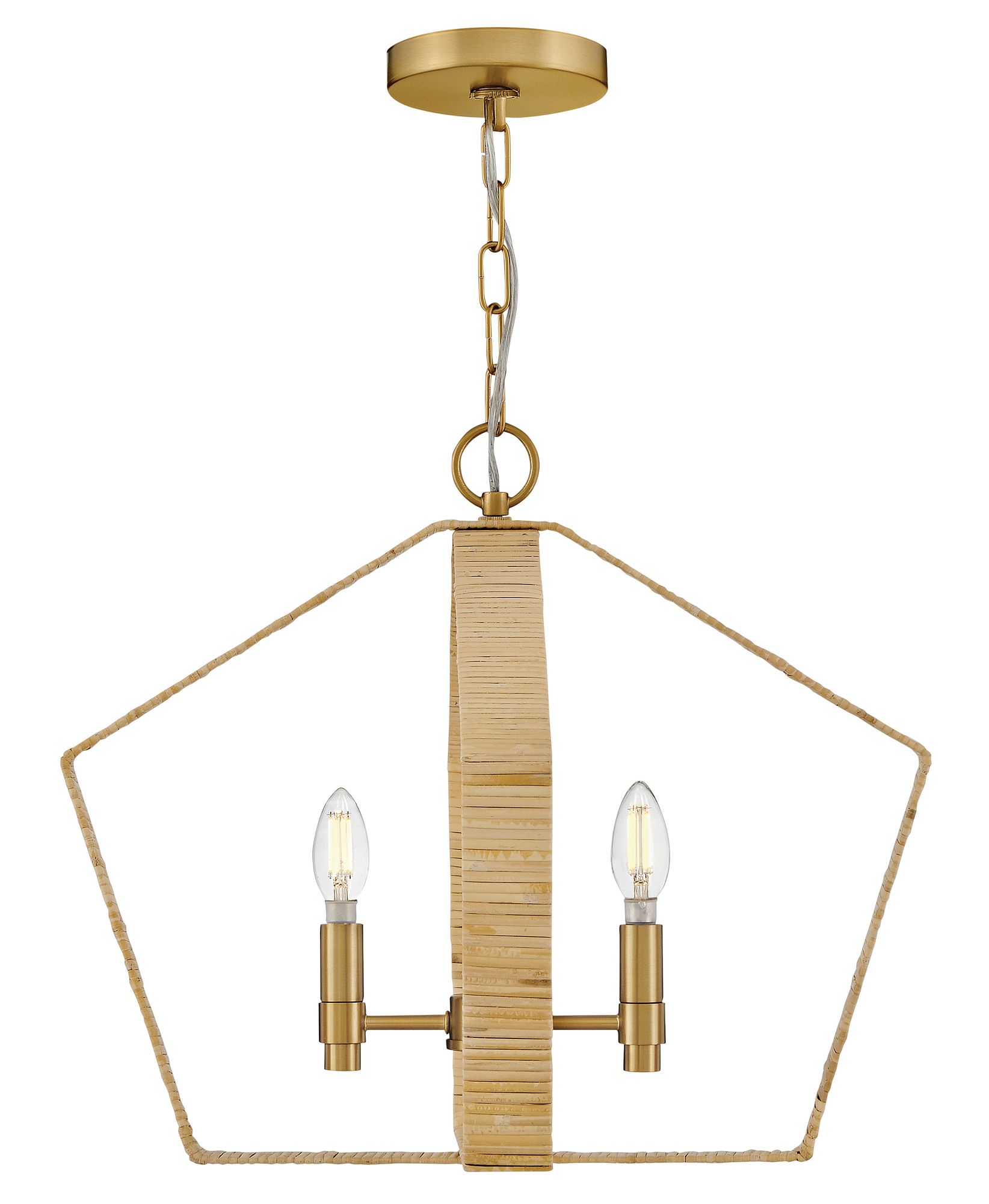 Image 5 Lark Sammi Large Pendant 20" Lacquered Brass more views