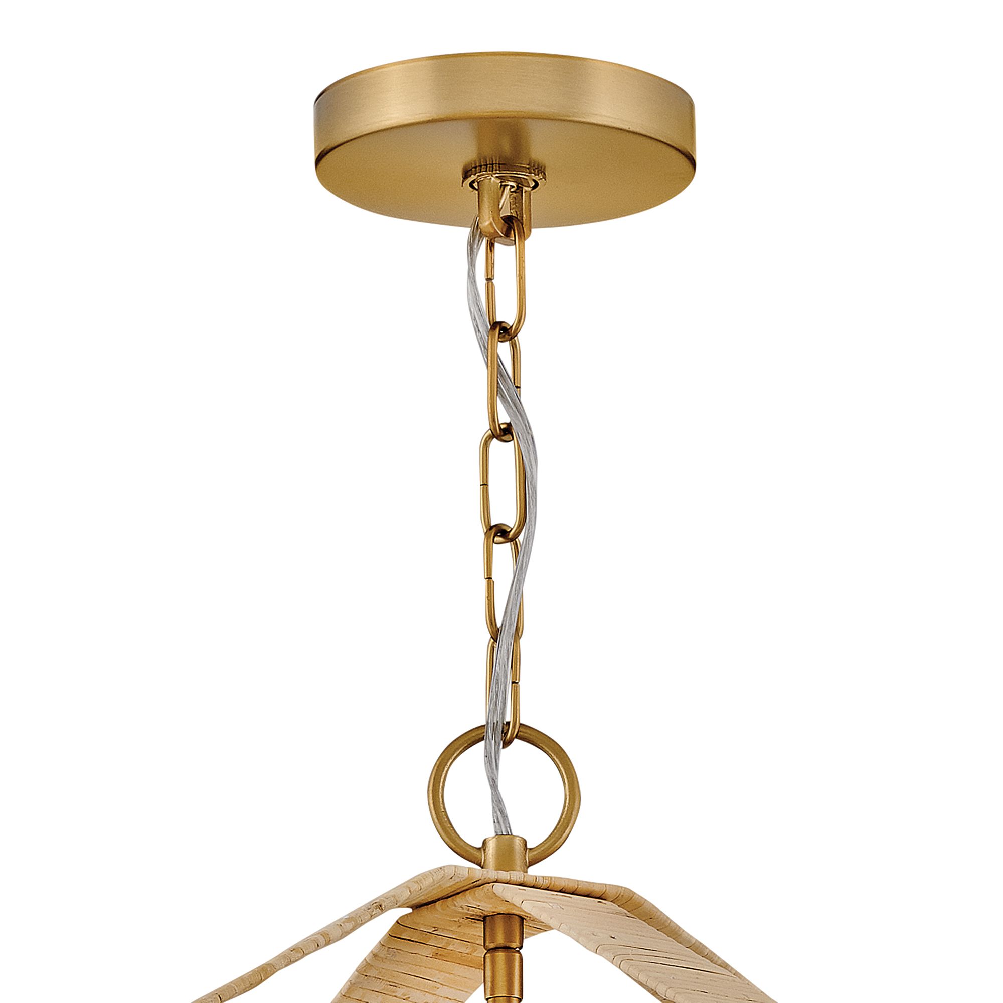 Lark Sammi Large Pendant 20" Lacquered Brass
