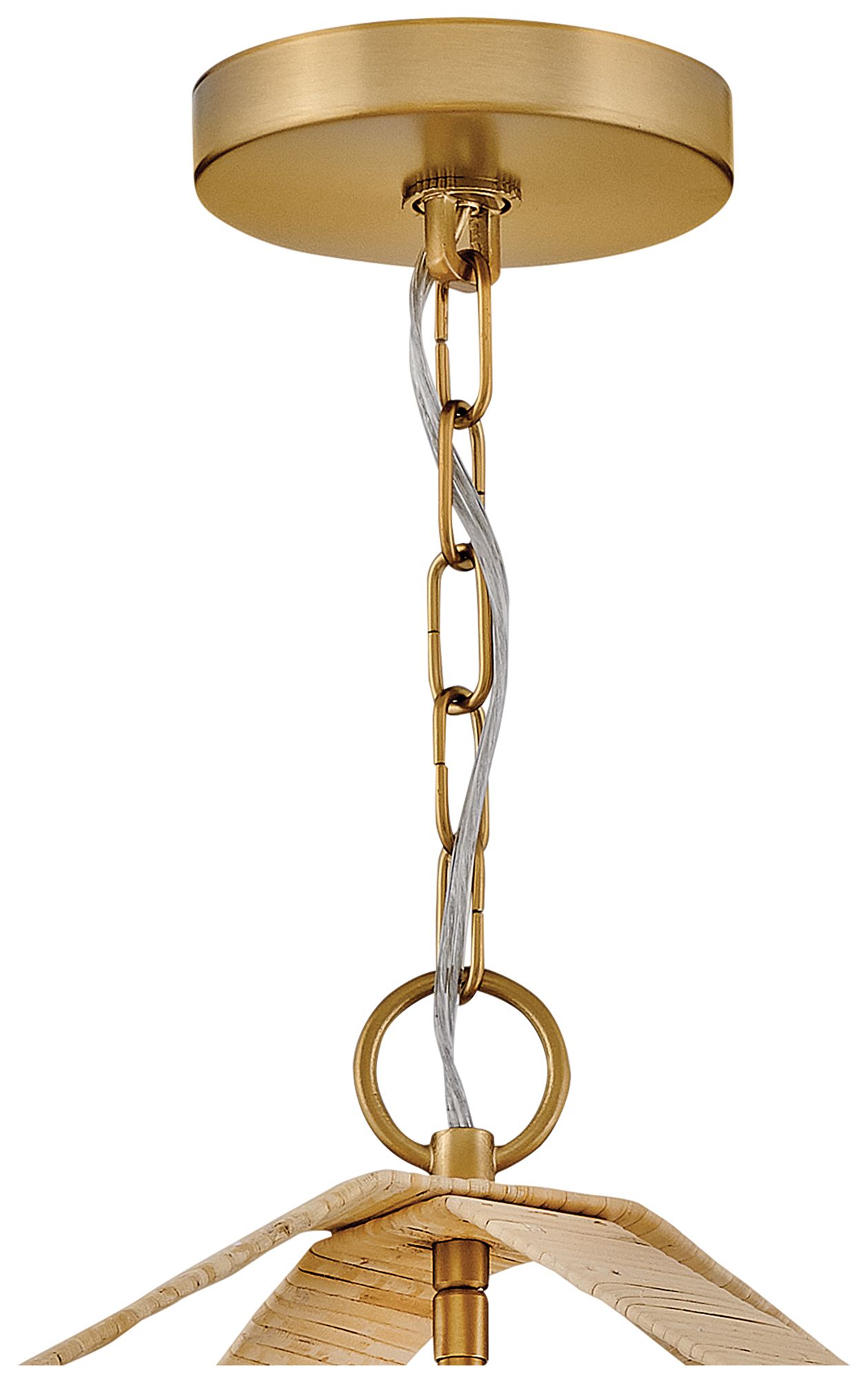 Lark Sammi Large Pendant Lacquered Brass