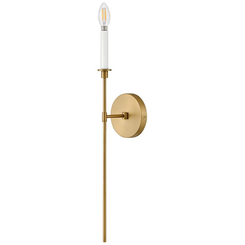 Image 2 Lark Sconce Large Single Light Sconce Lacquered Brass more views