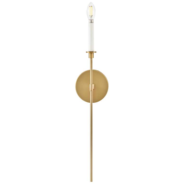 Image 3 Lark Sconce Large Single Light Sconce Lacquered Brass more views