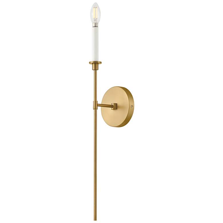 Image 4 Lark Sconce Large Single Light Sconce Lacquered Brass more views
