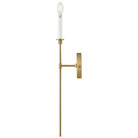 Image5 of Lark Sconce Large Single Light Sconce Lacquered Brass more views