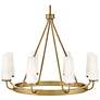 6_Lark Selma Medium Single Tier Chandelier Gold more views