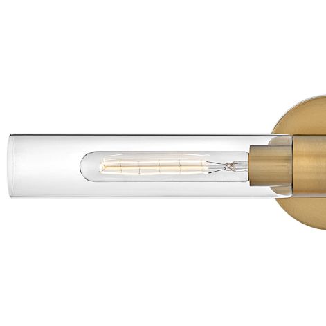 Thumbnail2 of Lark Shea 24" Wide Lacquered Brass 2-Light Vanity Bath Light more views