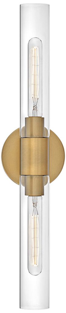 Thumbnail4 of Lark Shea 24" Wide Lacquered Brass 2-Light Vanity Bath Light more views