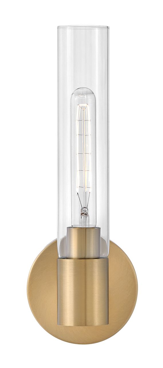 Image 2 Lark Shea Medium Single Light Vanity 14.75" Lacquered Brass more views