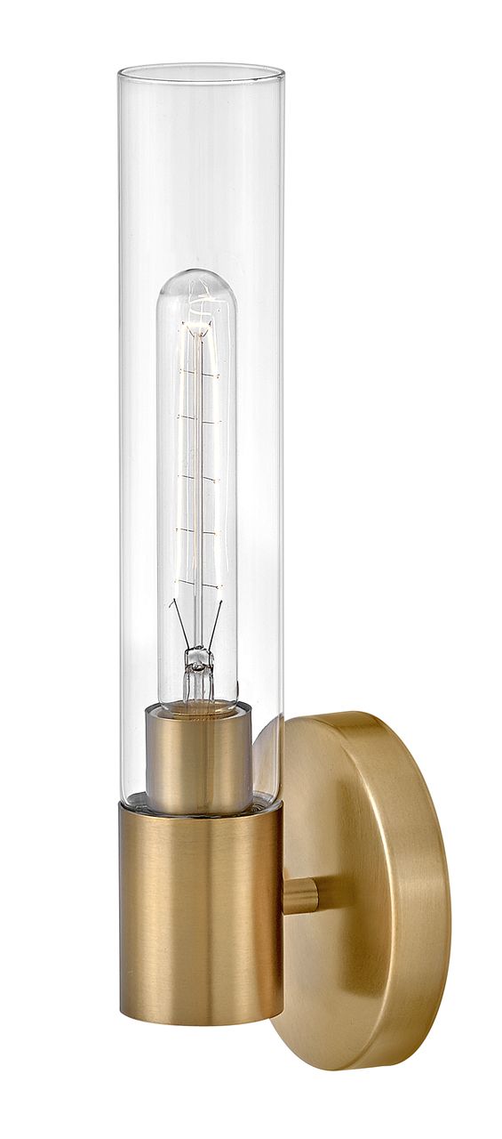 Image 4 Lark Shea Medium Single Light Vanity 14.75" Lacquered Brass more views