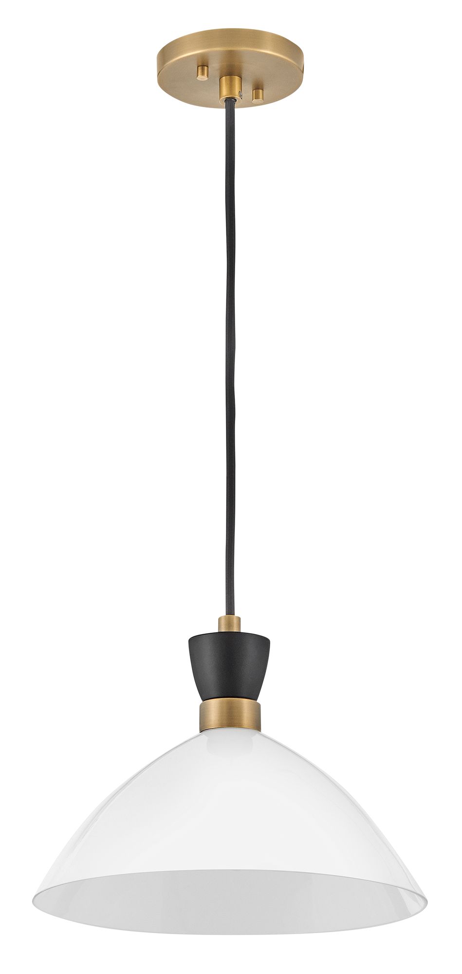 Image 4 Lark Simon Interior Medium Single Light Convertible Pendant 13" Black more views