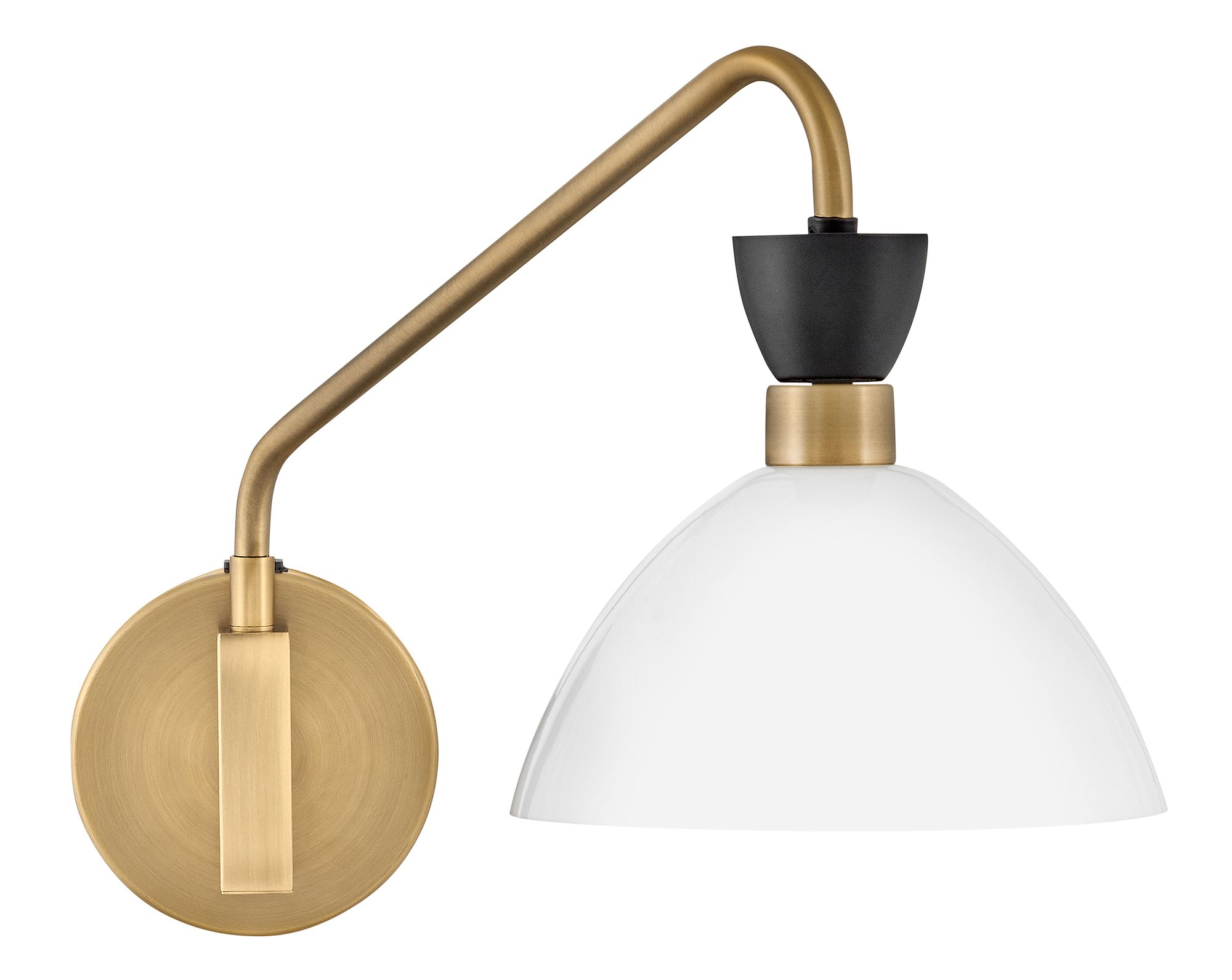 Image 6 Lark Simon Interior Medium Single Light Plug-In Sconce 13.25" Black more views