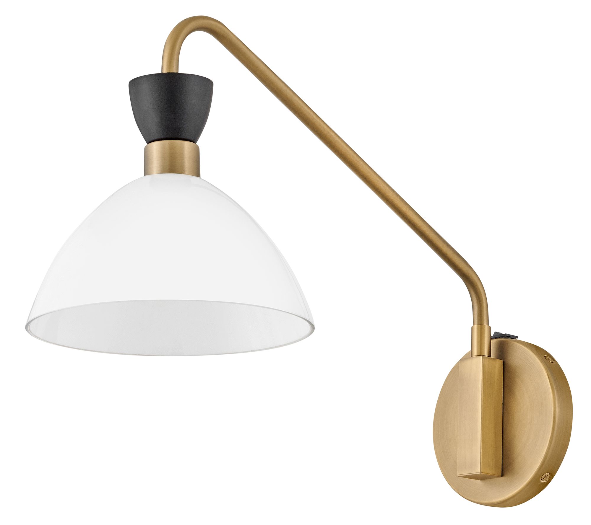 Image 7 Lark Simon Interior Medium Single Light Plug-In Sconce 13.25" Black more views