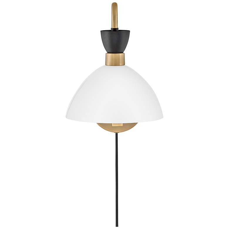 Image 7 Lark Simon Sconce Medium Single Light Sconce Black more views