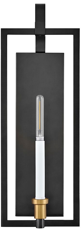 Image 2 Lark Stassi Interior Medium Single Light Sconce 21.25" Black more views