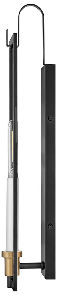 Image 5 Lark Stassi Interior Medium Single Light Sconce 21.25" Black more views