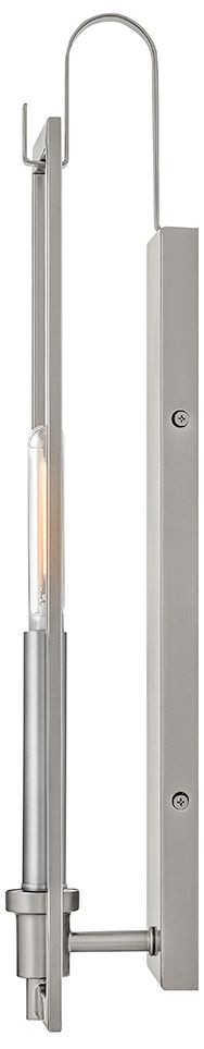 Image 5 Lark Stassi Interior Medium Single Light Sconce 21.25" Brushed Nickel more views