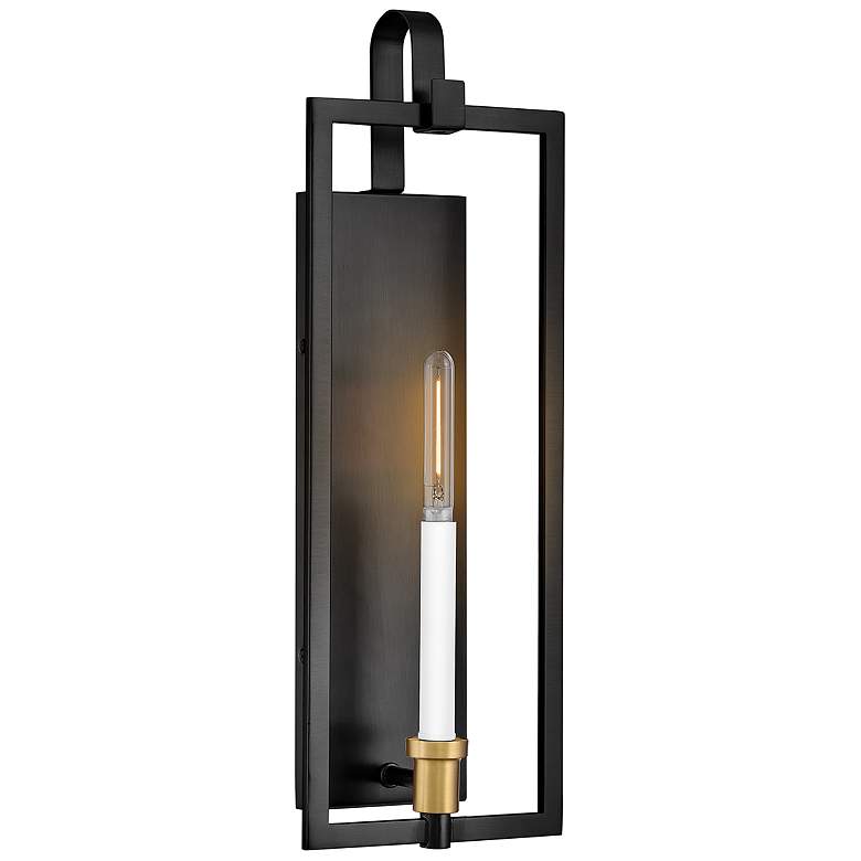Image 1 Lark Stassi Interior Medium Single Light Sconce 7.5" Black
