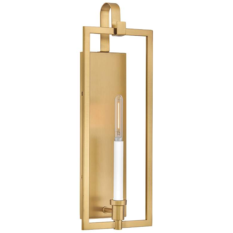 Image 1 Lark Stassi Interior Medium Single Light Sconce 7.5" Lacquered Brass