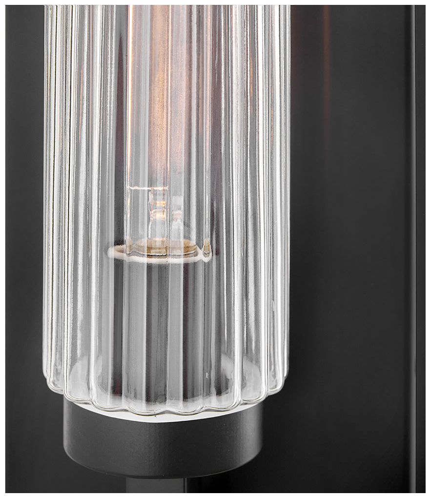 Image 4 Lark Stassi Outdoor Medium Wall Mount Lantern 21" Black more views