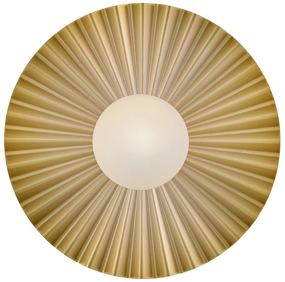 Lark Stevie Medium Flush Mount 13.75" Lacquered Brass