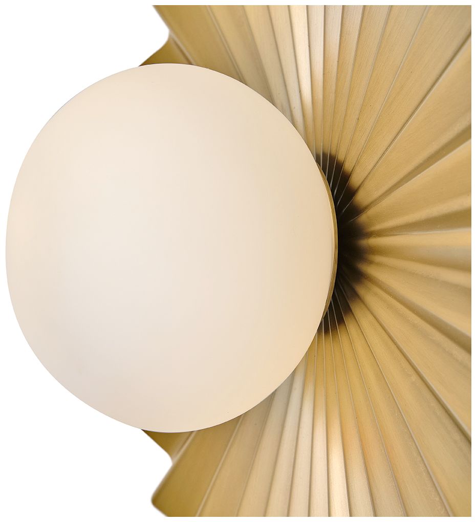 Image 4 Lark Stevie Medium Flush Mount 13.75" Lacquered Brass more views