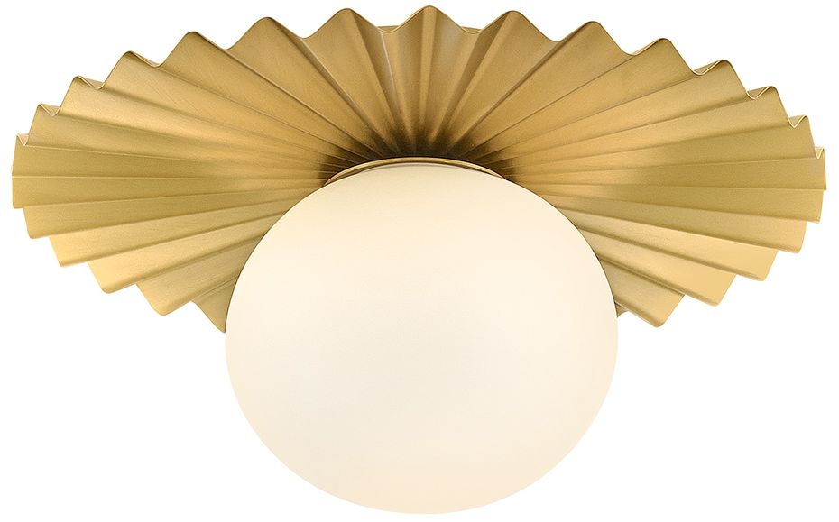 Image 3 Lark Stevie Small Flush Mount 9.75" Lacquered Brass more views