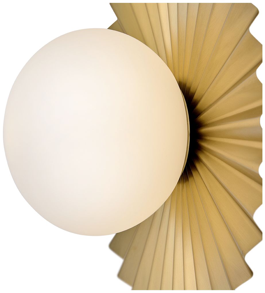 Image 4 Lark Stevie Small Flush Mount 9.75" Lacquered Brass more views