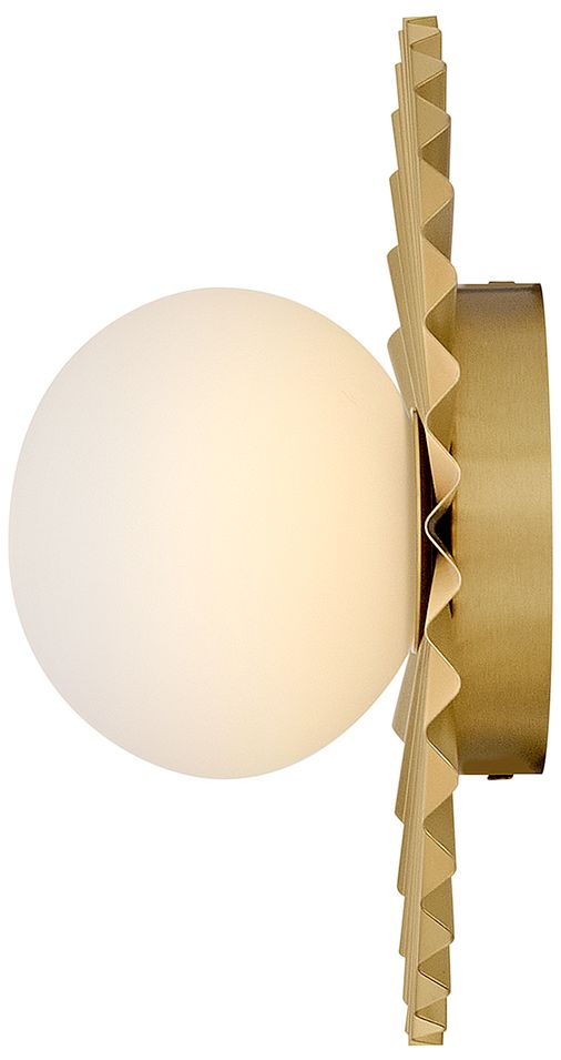 Image 5 Lark Stevie Small Flush Mount 9.75" Lacquered Brass more views