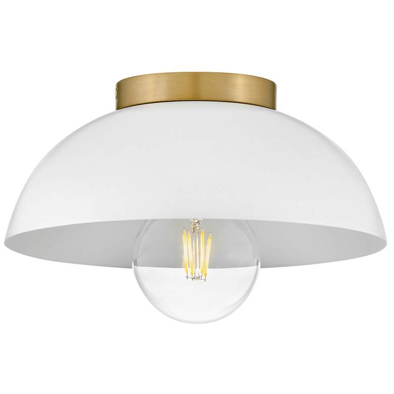 Image 1 Lark Stu Foyer Small Flush Mount Matte White