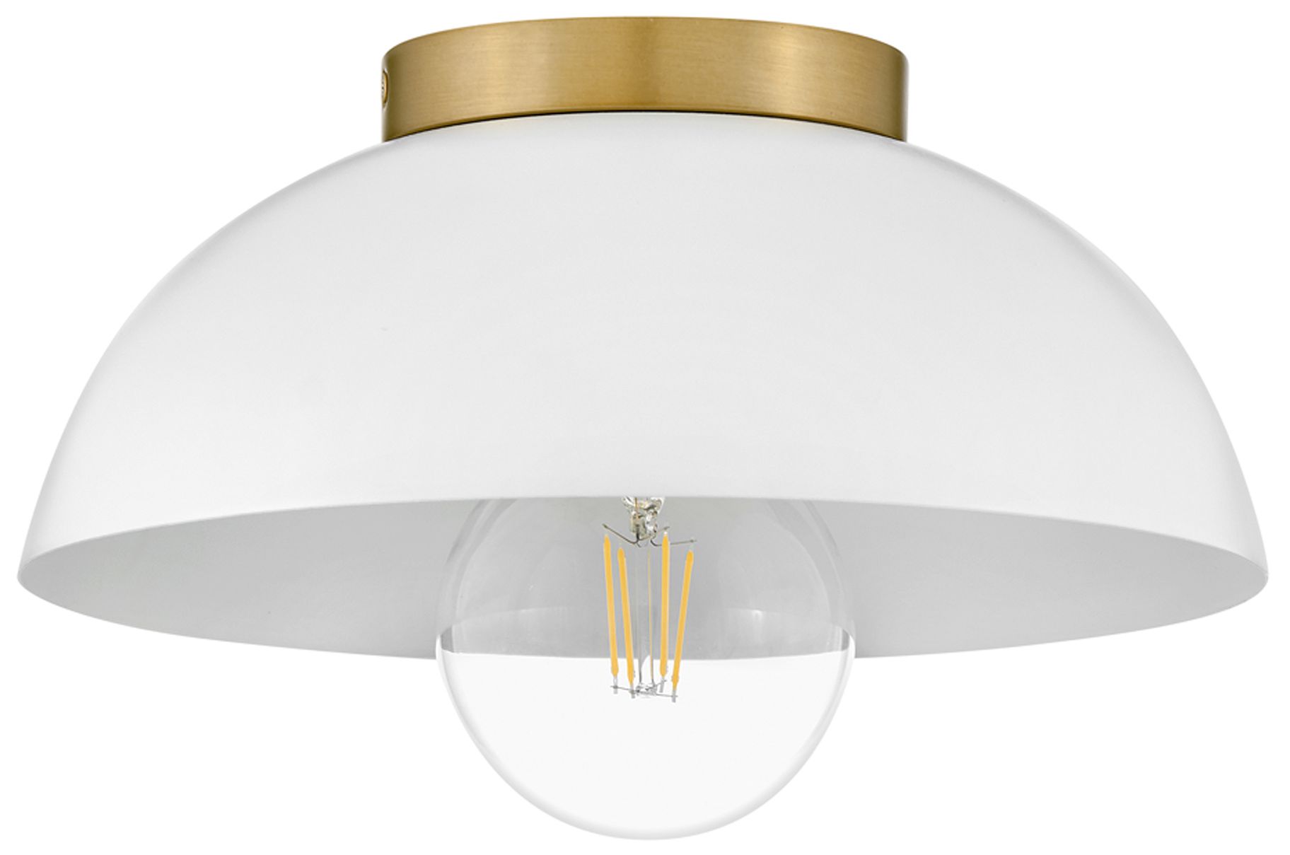 Image 2 Lark Stu Foyer Small Flush Mount Matte White more views